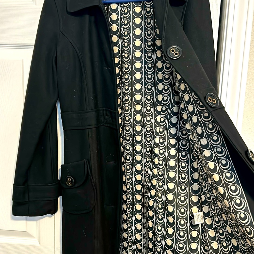 Women’s Black peacoat